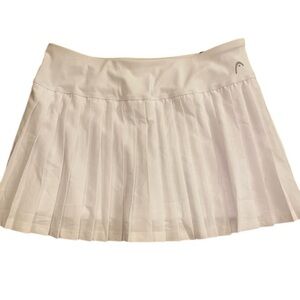 HEAD women’s pleated white tennis skort skirt new size large